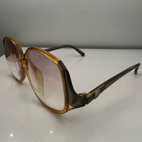 Vintage Viennaline 1289 20 Brown Honey Round Sunglasses Frames - Picture 3 of 8